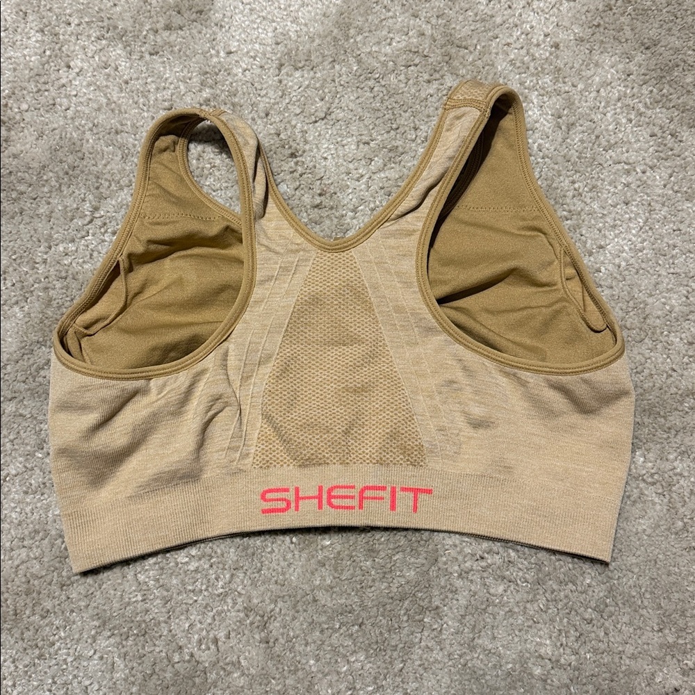 She fit high impact compression yoga sports bra zip front size 1 LUXE - Picture 3 of 5